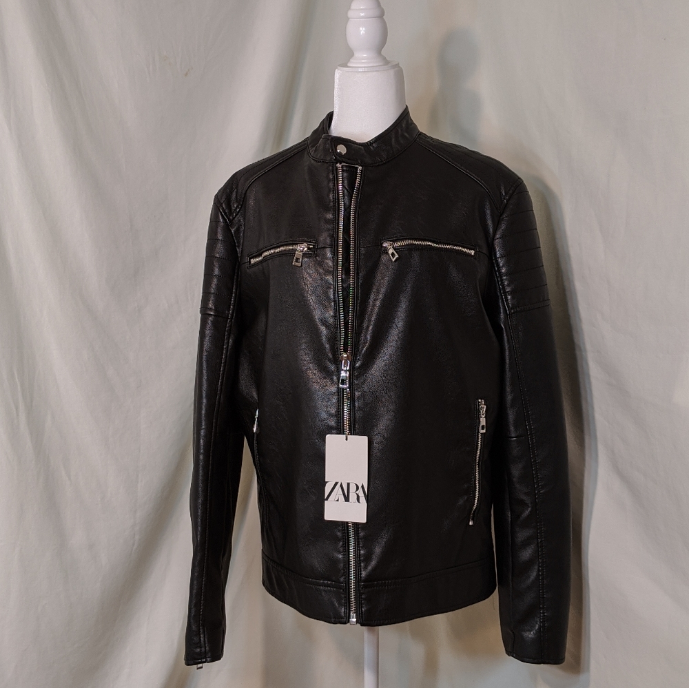 Zara Large leather jacket